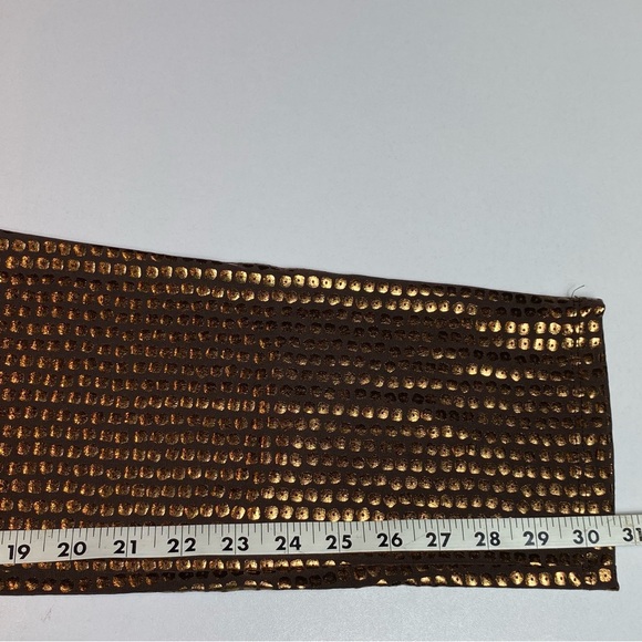 Antthony Original Womens Pants Brown Copper Metallic Reptile Pull On Sz L NWT - Picture 9 of 9